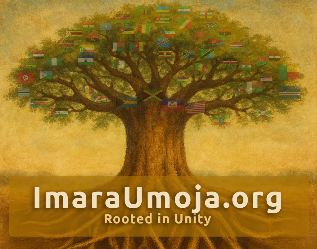 a tree found in africa has many flags on its branches